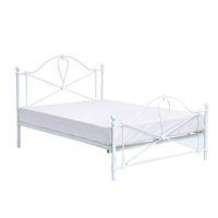 Bronte White Metal Bed Frame - Kingsize