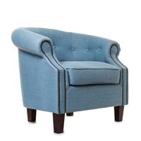 brixton sky fabric accent chair