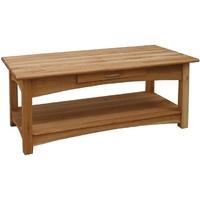 brooklyn oak coffee table with drawer