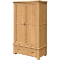 Bradburn Oak 2 Drawer Double Wardrobe