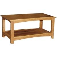 Brooklyn Oak Coffee Table With Shelf