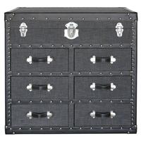 Brooklyn Grey Trunk 3 Chest of Drawer