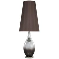 Brown Smoked Glass Table Lamp (Set of 3)