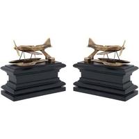 Brass Bookend Hydroplane (Set of 2)