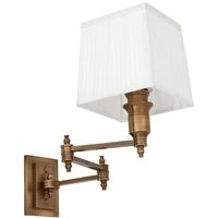 brass wall lamp lexington swing with white shade