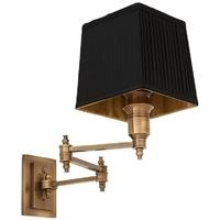 brass wall lamp lexington swing with black shade