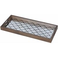 Bronze Gate Medium Rectangular Medium Aged Mirror Tray