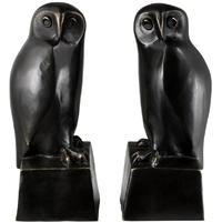 Bronze Patina Bookend Owl (Set of 2)