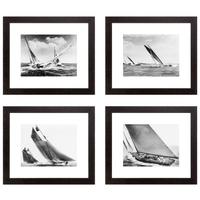 brown wooden frame prints rosenfeld set of 4