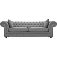 branagh 3 seater chesterfield sofa pearl grey