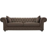 branagh 3 seater chesterfield sofa nutty brown