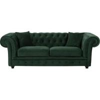 branagh 2 seater chesterfield sofa pine green velvet