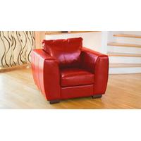 Brunswick armchair red