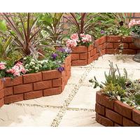 brick effect garden border set of 8 save 10 polypropylene