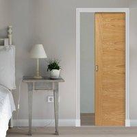 brisa ostria oak single pocket door prefinished