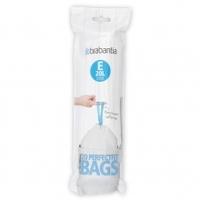 Brabantia Bin Liners Smart Fix Bin Liners, White, 20 Litre (E)