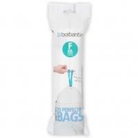 Brabantia Bin Liners Smart Fix Bin Liners, White, 20 Litre Slimline (F)