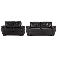 Brisbane 3 and 2 Seater Suite Black