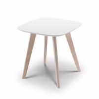 Bramley Lamp Table Square In White And Limed Oak