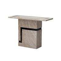 brooke contemporary rectangular marble console table