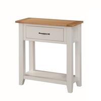 Brooklyn Wooden Medium Console Table In Stone Painted