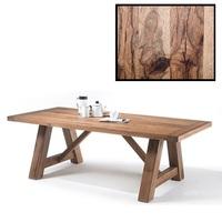 Bristol 220cm Dining Table In Solid Wild Oak With 4 Legs
