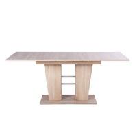 brighton wooden extending dining table rectangular in sonoma oak