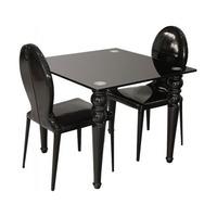 brazenose square glass dining table only