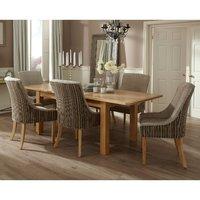 Bromley 160-230cm Dining Set with 6 Richmond Chairs