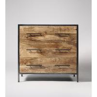 Brooklyn chest of drawers in Gunmetal & Mango wood