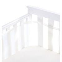 breathablebaby 4 sided cot mesh liner white