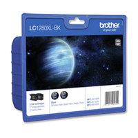 brother lc1280xlbkbp2 print cartridge high capacity 2 x black 2400 pag ...