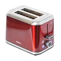 Brabantia BBEK1021-R 2-Slice Toaster, 1050 W, Red/Brushed Stainless Steel