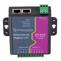 Brainboxes RS232 Ethernet to 4 Port Serial Adapter with Switch