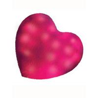 Bright Light Pink Heart Pillow