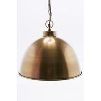 brass dome pendant light gold