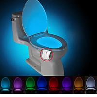 BRELONG Upgraded Waterproof Motion Activated Toilet Nightlight LED Toilet Light Bathroom Washroom DC4.5V
