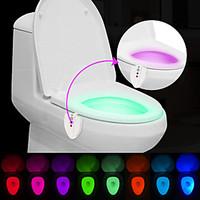 BRELONG Upgraded Waterproof UV Sterlization Light Sensor Human-induced Color Change Toilet Light