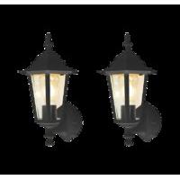 bronte 2 wall lantern set