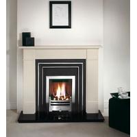 Brompton Agean Limestone Fireplace Package With Hamilton Fascia