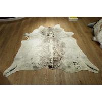 Brown & White Medium Cowhide Rug Medium 190cm x 173cm