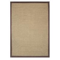 Brown & Natural Herringbone Jute Rug Prague 80X150