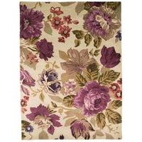 Bright Multi Wool Floral Rug - Elegance 80x150