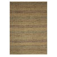 Brown Organic Stripes Jute Rug Kuala 120X170