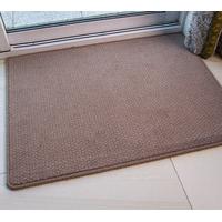 brown soft hardwearing wool interior entrance mat