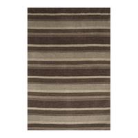 brown modern striped wool rug toscana 120x170cm 4ft x 5 ft6