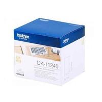 brother dk11240 original label tape 102mm x 51mm black on white x 600