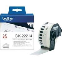 Brother DK22214 Original Continuous Paper Tape (12mm x 30.48m) Black on White