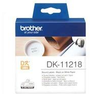 brother dk11218 original label tape 29mm x 90mm black on white x 800