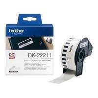 Brother DK22211 Original Continuous Film Tape (29mm x 15.24m) Black on White